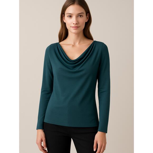 OGL LiteWarm Effortless Cowl Neck Long Sleeve Top NWT SIZE S - Picture 2 of 2